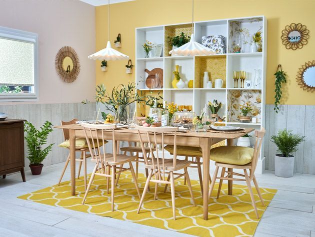 Decorate your dining room with sunny shades 3