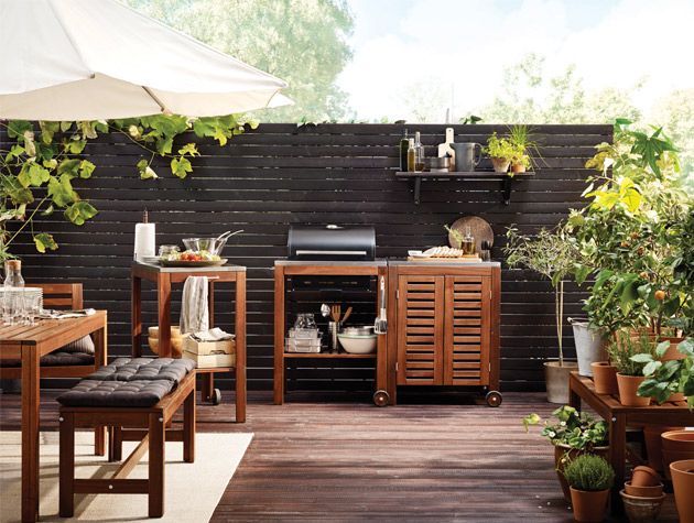 How to create a garden kitchen area 1