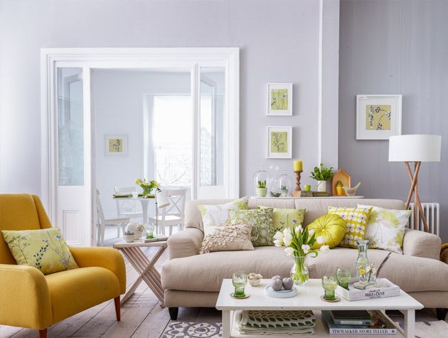 Brighten up your living room with zesty green and yellow 4