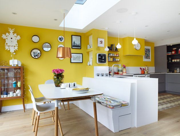 Before and after open plan kitchen diner extension 4