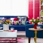 Create an uplifting living room with vibrant shades 4