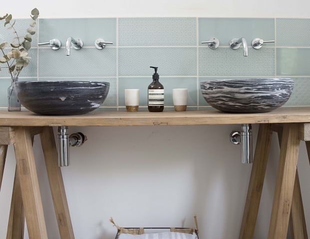 bathroom sink upcycle console table ideas