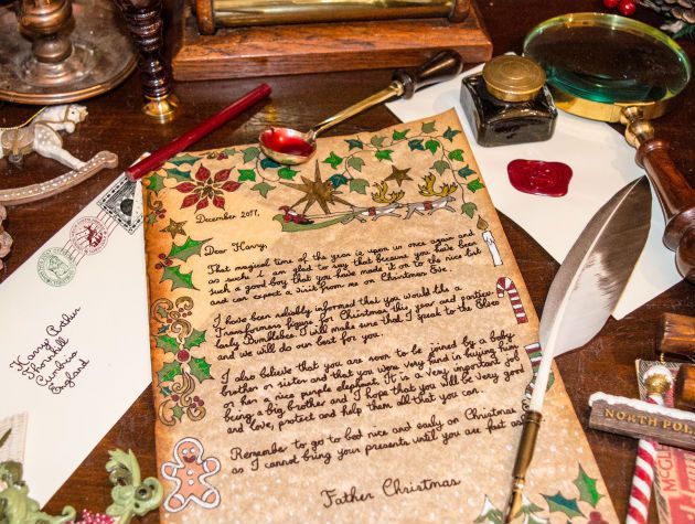 A handwritten letter from Santa Claus