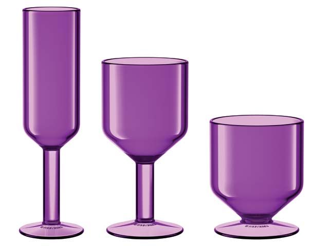 viceversa purple glassware