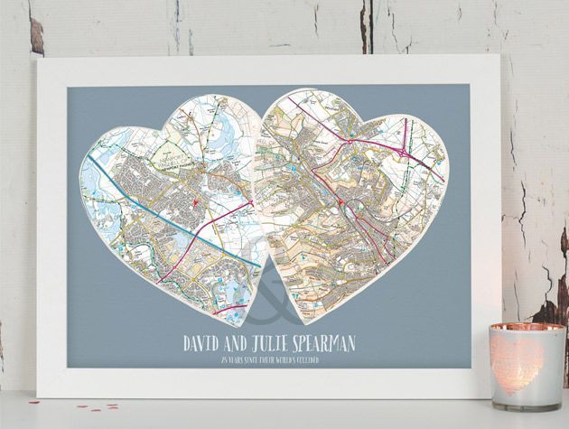 thoughtful valentines day gifts personalised couples heart postcode map maps international