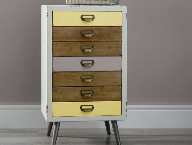 upcycled cabinet painted draws