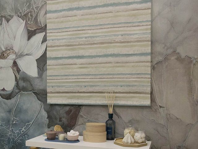 blinds by blinds2go at good homes bathroom roomset at ideal home show 2018