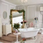 good homes victoria plum french floral bathroom roomset at the ideal home show