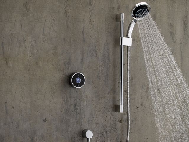 digital shower with temperature control by victoria plum