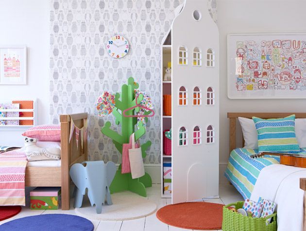 childrens duo girl boy bedroom decor