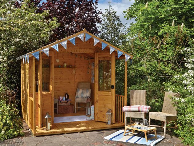 outdoor wooden garden room