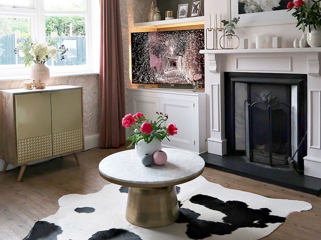 Lust Living blogger's living room makeover for revamp restyle reveal interior design project