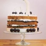cream layered cake with blackberry jam with icing in piping by Juliet Sear - cake decorating tips - kitchen - goodhomesmagazine.com