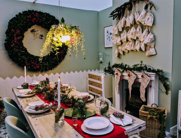 Good Homes' Christmas Day dining room set at the Ideal Home Show Christmas 2018 -roomset-goodhomesmagazine.com