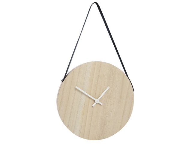 Wooden hanging clock -primark-shopping-goodhomesmagazine.com