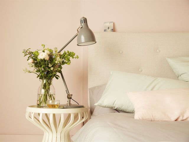 Fearne Cotton's bedroom painted in Dulux Dream colour palette -living room - goodhomesmagazine.com