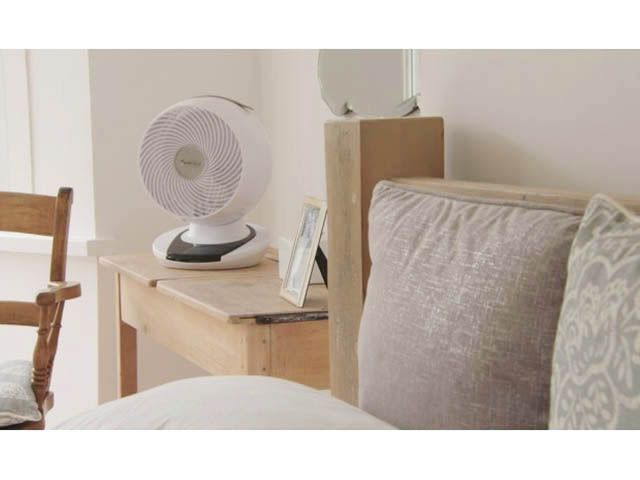 Meaco circulator fan on side table in bedroom, best fan from amazon and Meaco.jpg