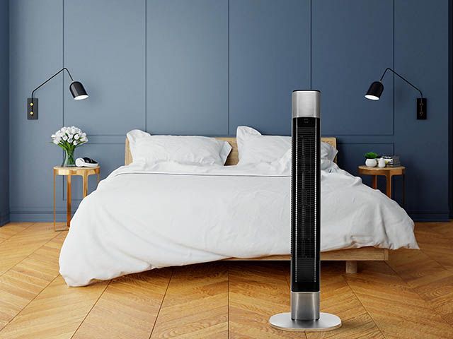 Black Princess smart tower fan in bedroom best fan from BQ.jpg