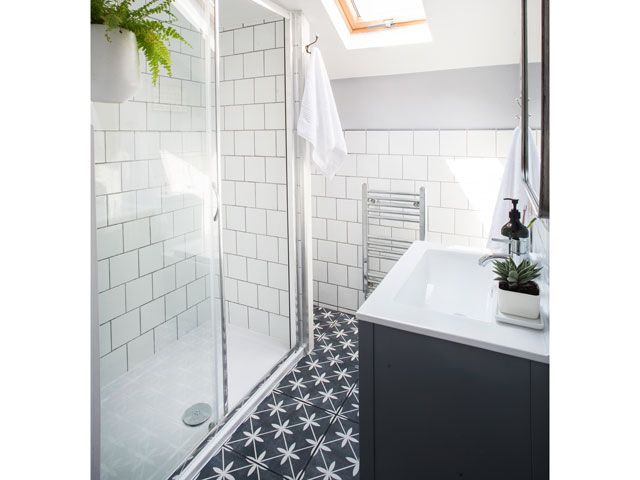 bathroom ensuite in a loft conversion in a real home