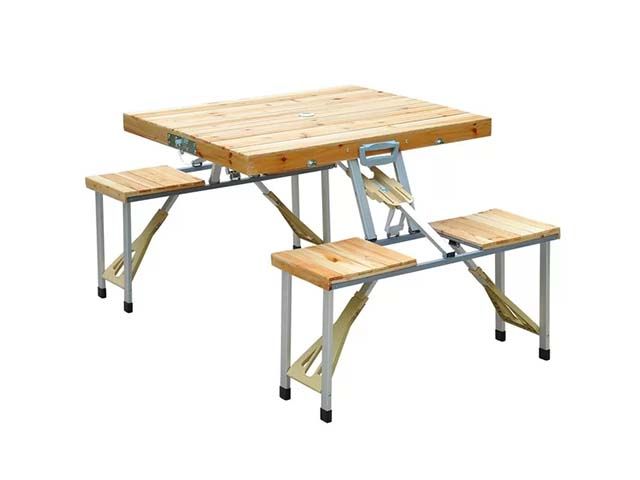 folding wooden picnic table four seats - picnic accessories - wayfair - goodhomesmagazine.com