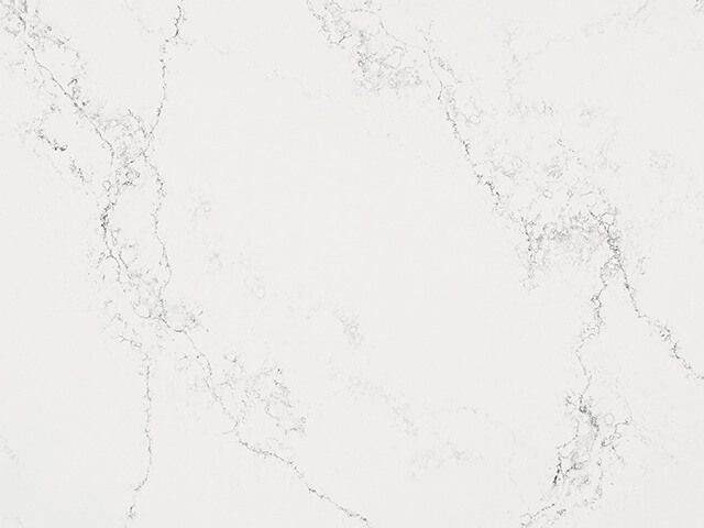 white quartz veined kitchen worktop - best kitchen worktops - caesarstone - goodhomesmagazine.com.jpg