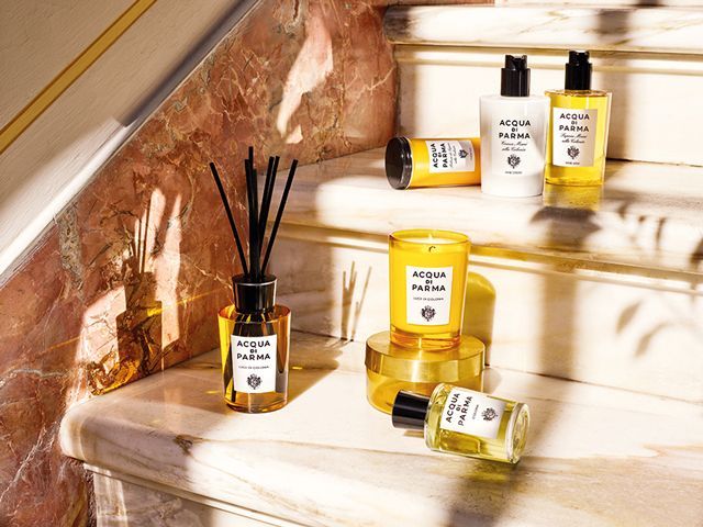 Acqua di Parma's new Home Collection with Colonias candles and diffusers