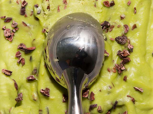 Avocado ice cream - vegan dessert with milk alternatives - goodhomesmagazine.com