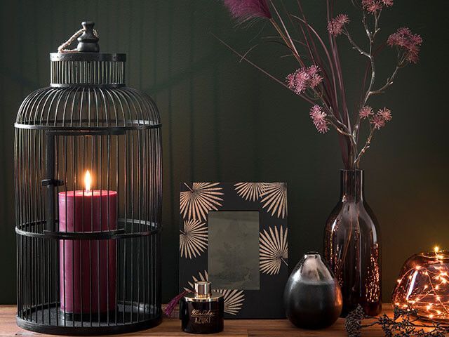 black bamboo glass lantern - maisons du monde azuki AW19 decor collection - goodhomesmagazine.com