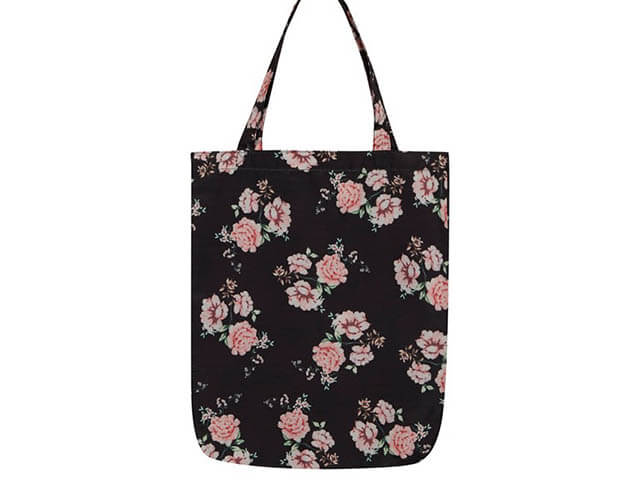 black pink roses shopper bag - best high street reusable shopping bags - Debenhams - goodhomesmagazine.com