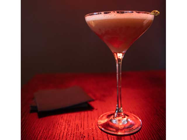cherry cocktail recipe in martini glass - cherrypolitan - Love Fresh Cherries - goodhomesmagazine.com