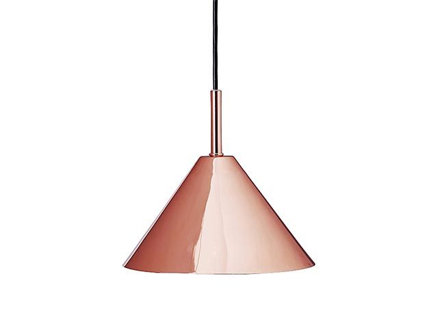 copper pendant light - top picks swoon home accessories collection available in Harvey Nichols - goodhomesmagazine.com