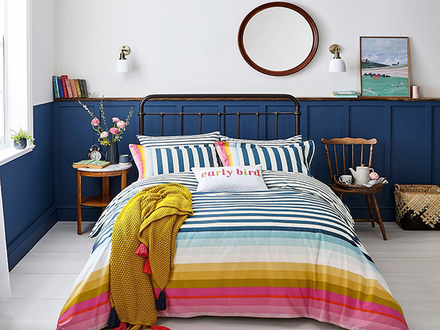 Joules Cambridge stripe bed set