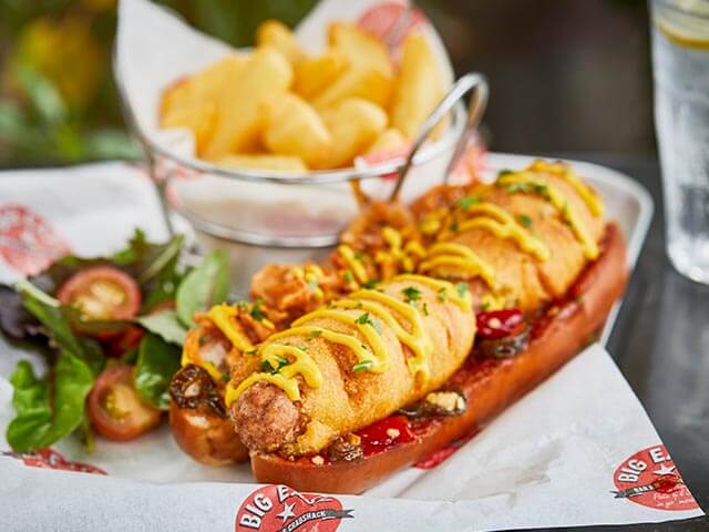 vegan hot dog recipe - Linda McCartney Big Easy - goodhomesmagazine.com