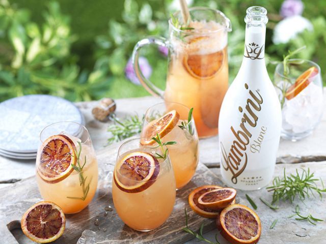 Lambrini Rosemary Sparkling Cocktail With Bottle