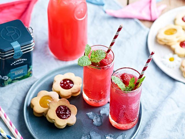 raspbery mint cooler - easy mocktail recipe - goodhomesmagazine.com