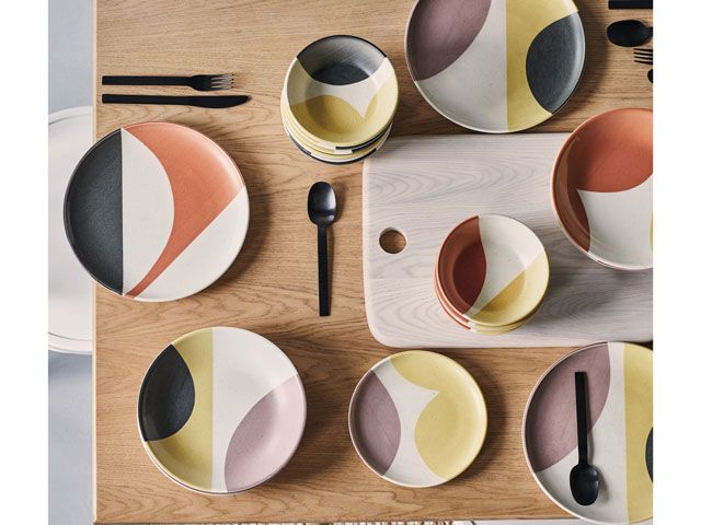 Clara dinnerware set on a dining table from habitat.co.uk