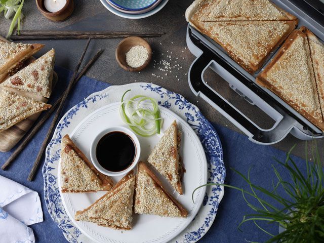 Sesame prawn toasties - Credit: Breville | Good Homes Magazine