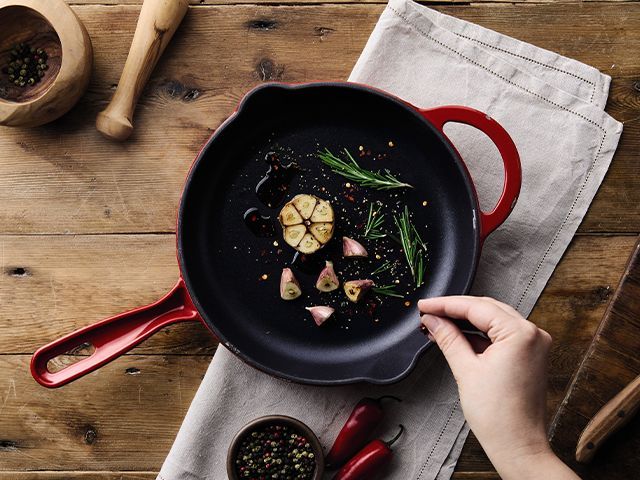 aldi cookware pan copy - Aldi's new cast iron cookware range starts from just £3.49 - kitchen - goodhomesmagazine.com