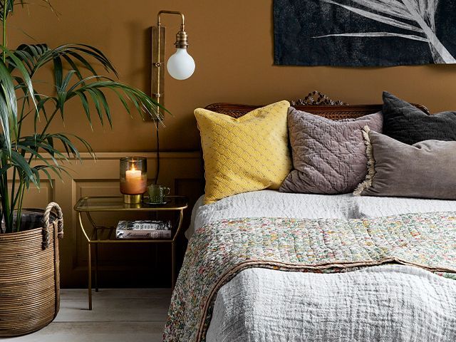 french bedroom co layering - 6 ways to cosy up your home for autumn - inspiration - goodhomesmagazine.com 
