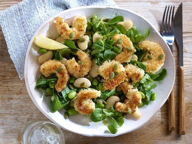 prawn salad crazy jack square - 3 quick back-to-school dinner recipes - kitchen - goodhomesmagazine.com