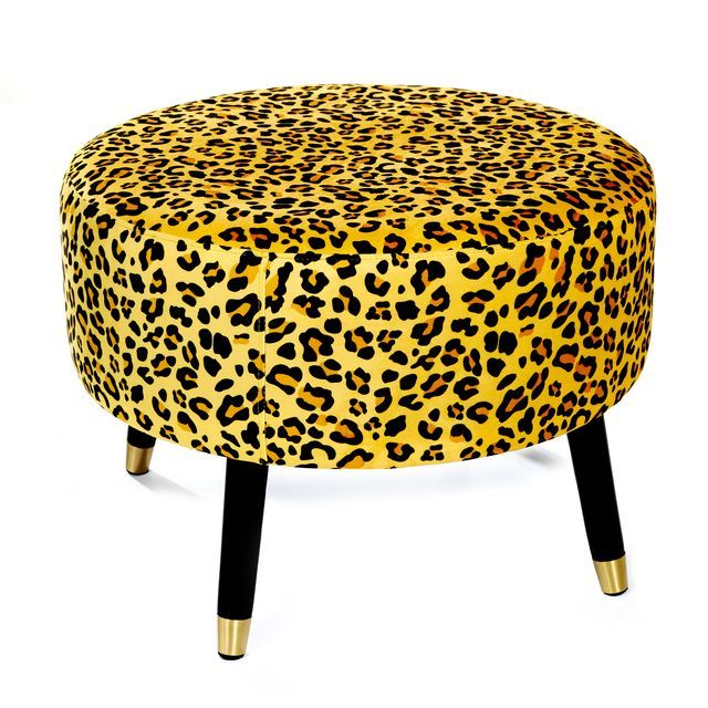 Edited by Erica Davies Leopard Print Foot Stool, £62.94