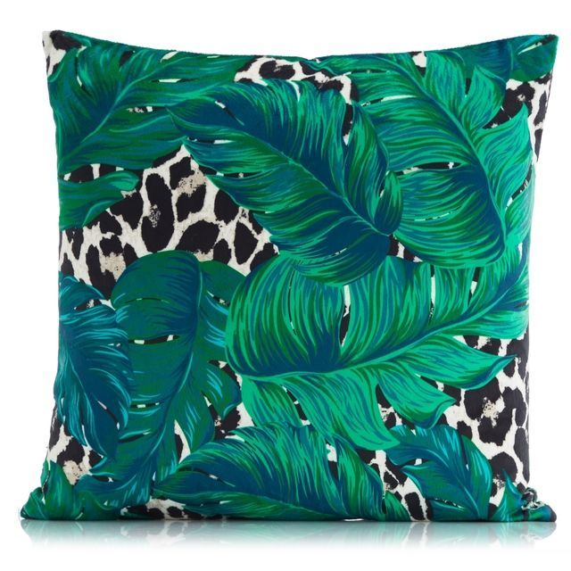 Edited by Erica Davies Floral & Leopard Print Cushion, £16.00