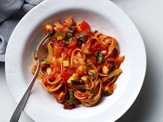 tomato pasta losalt - 3 quick back-to-school dinner recipes - kitchen - goodhomesmagazine.com