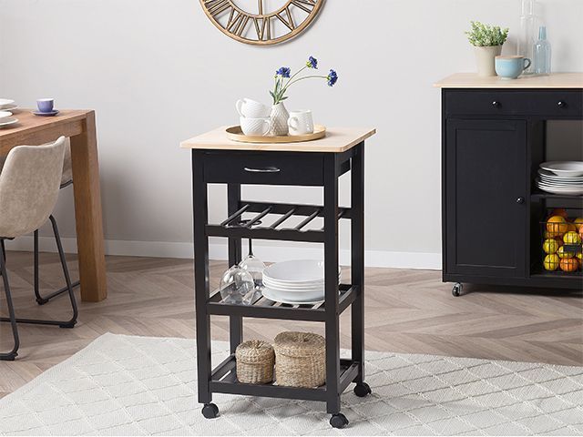wayfair kitchen trolley - how to get a kitchen island look for less - kitchen - goodhomesmagazine.com