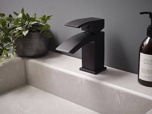 Frontline bathrooms onyx contemporary black mixer tap - bathroom - goodhomesmagazine.com