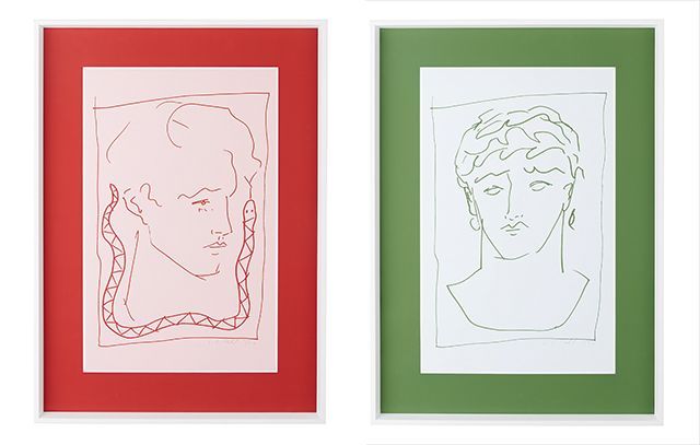 luke edward hall x habitat wall prints in red and green - news - goodhomesmagazine.com