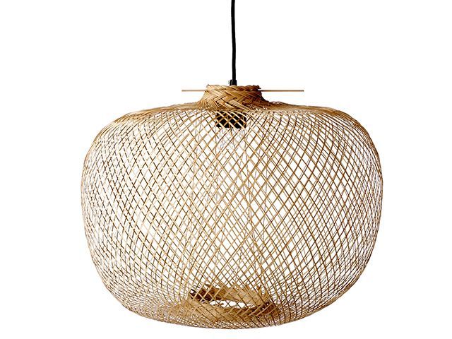 bamboo pendant beaumonde - interior trend watch: imperfect forms - inspiration - goodhomesmagazine.com