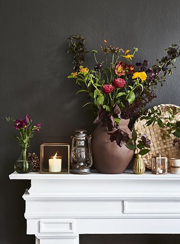 country charm fire place - 3 autumnal styling looks for your home - inspiration - goodhomesmagazine.com