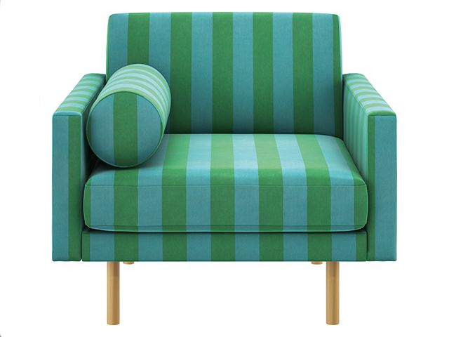 Habitat x luke edward hall circus stripe armchair collaboration - News - goodhomesmagazine.com