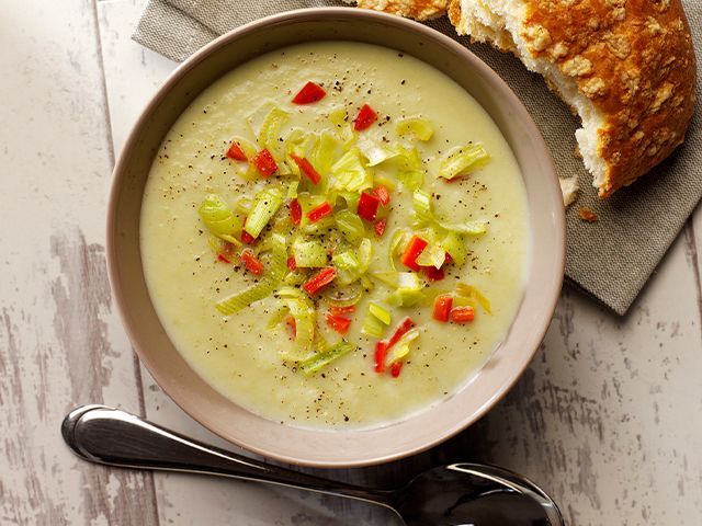 leek soup british leeks - 4 autumnal soup recipes - kitchen - goodhomesmagazine.com